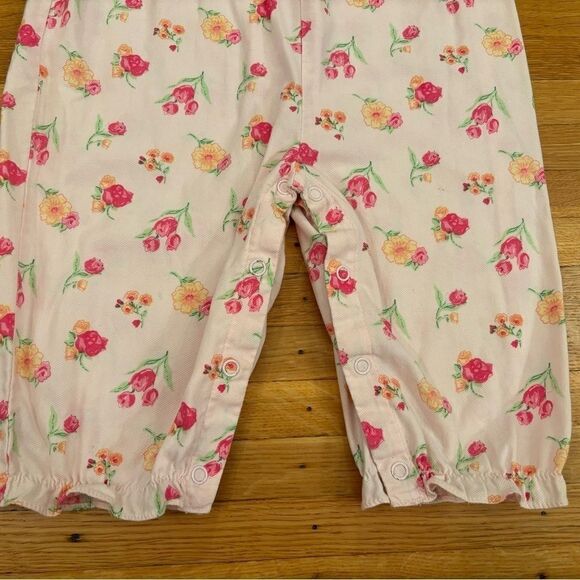 The Children’s Place vintage pink floral sleeveless jumpsuit - Picture 6 of 9